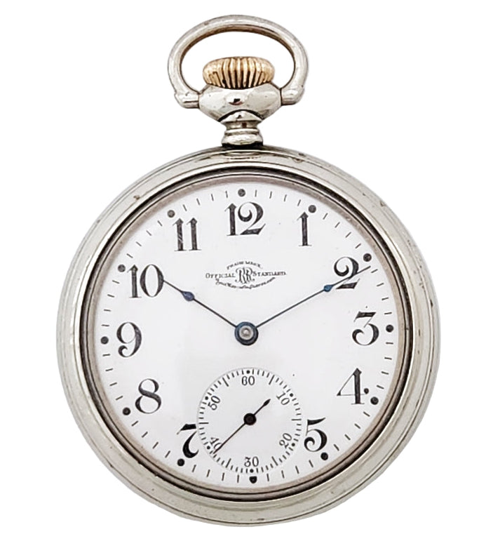 Antique Ball "Official Railroad Standard" Pocket Watch, 19 Jewels, Circa 1910