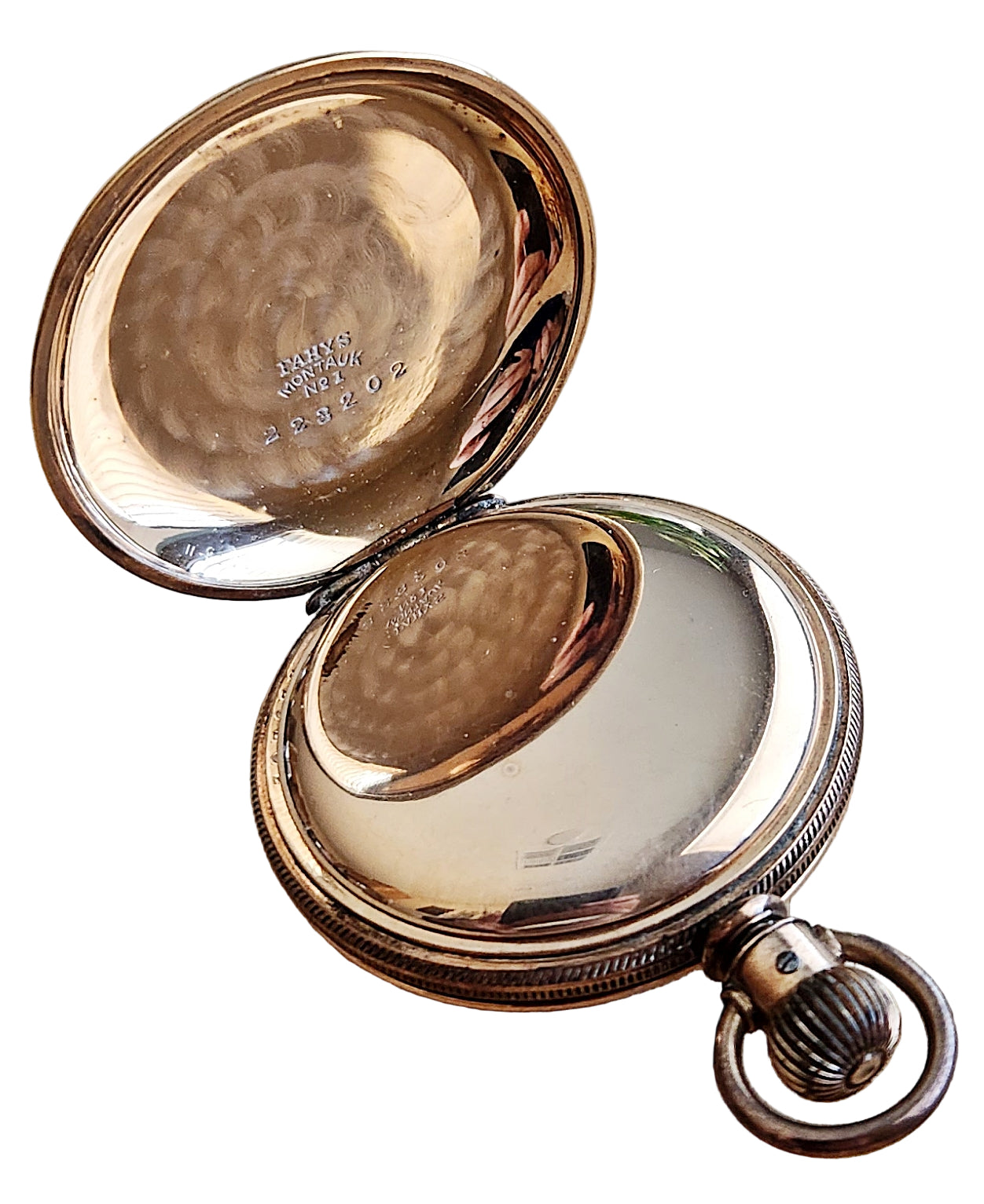 Antique Columbus Pocket Watch, 7 Jewels, Hunting Case, 6s, Circa 1889, Running!