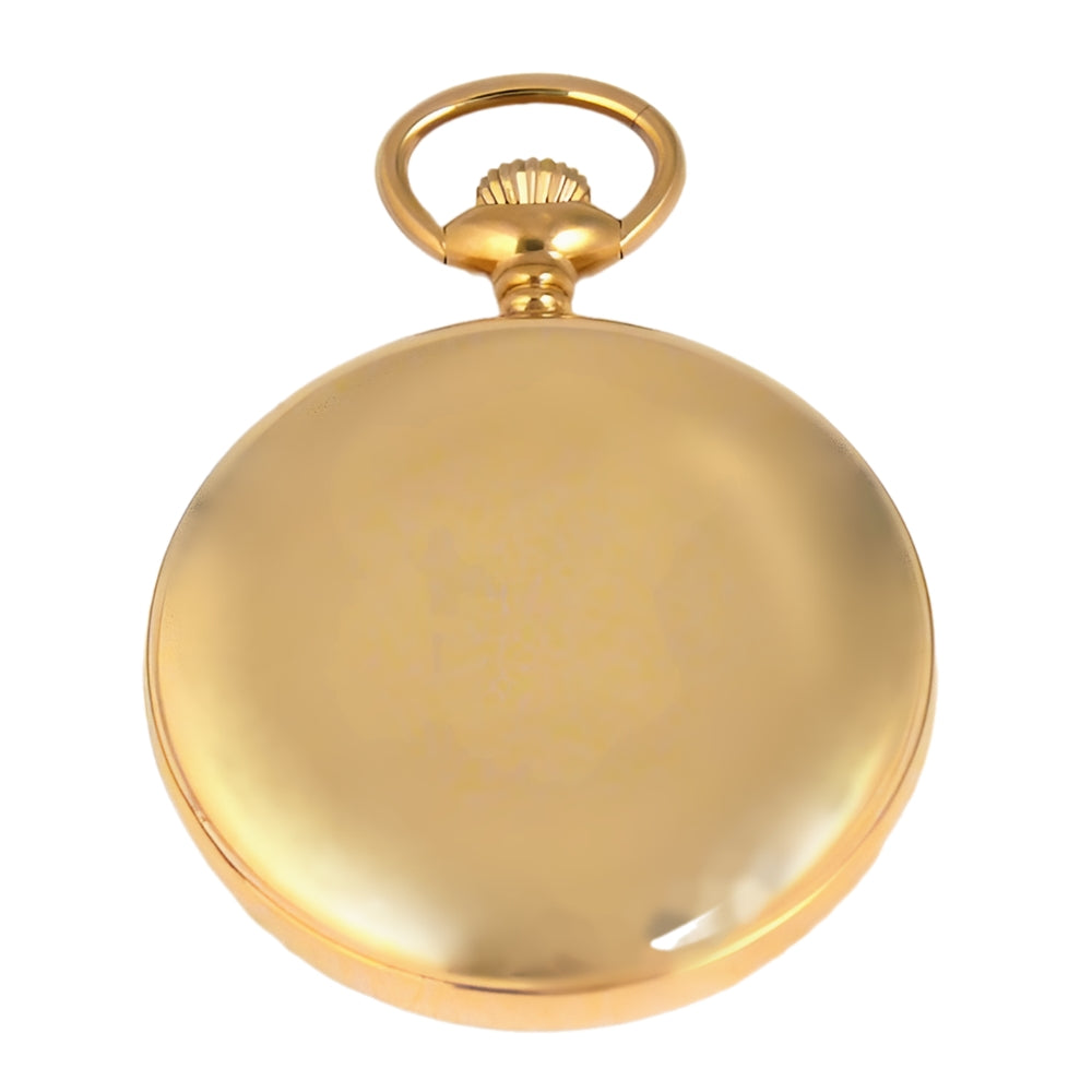 Dueber pocket watch, Swiss mechanical movement, Special Railway 24 hour Montgomery dial, back view.