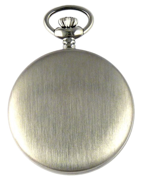 Desperado Jackson wind up high grade 17 jewel movement, Guilloche dial pocket watch, back view.