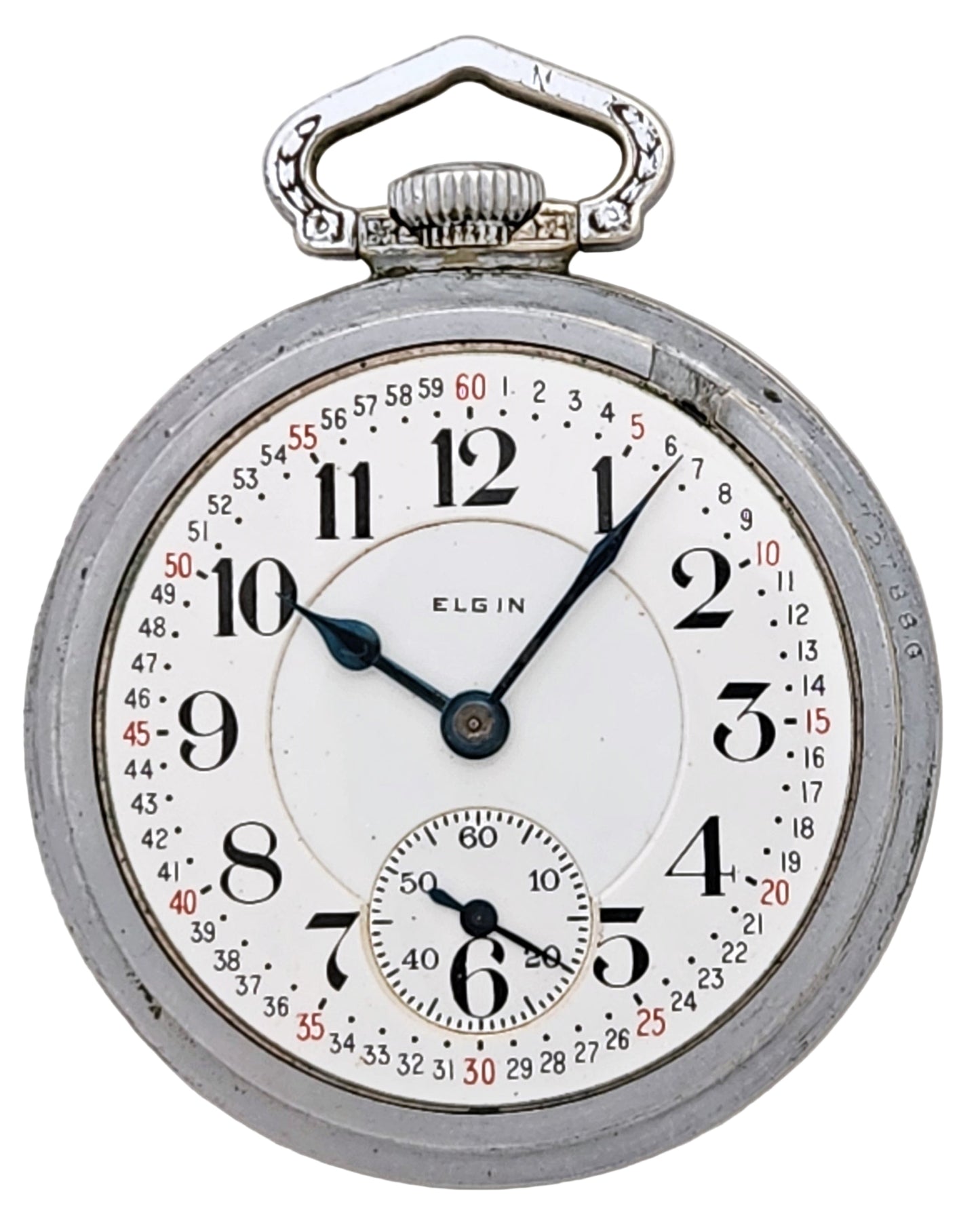 Antique Elgin "BW Raymond" Railroad Pocket Watch, 19 Jewels, Circa 1921, Running!