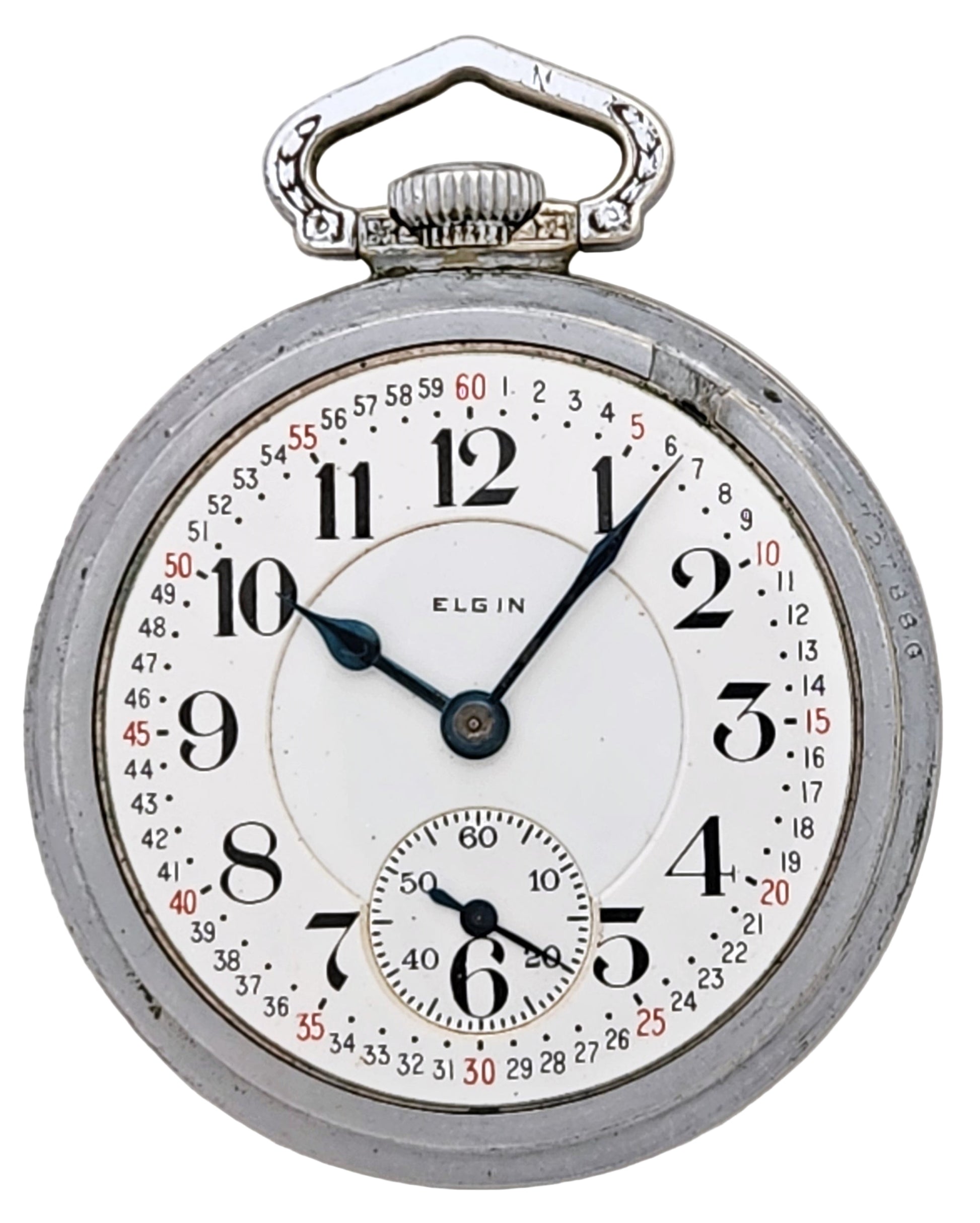 Antique Elgin "BW Raymond" Railroad Pocket Watch, 19 Jewels, Circa 1921, Running!