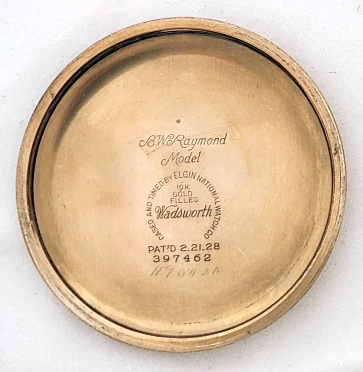 Antique Elgin "BW Raymond" Railroad Pocket Watch with Wind Indicator, 21 Jewels, Circa 1933
