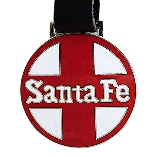 Railroad Pocket Watch Fob - Santa Fe (Red)