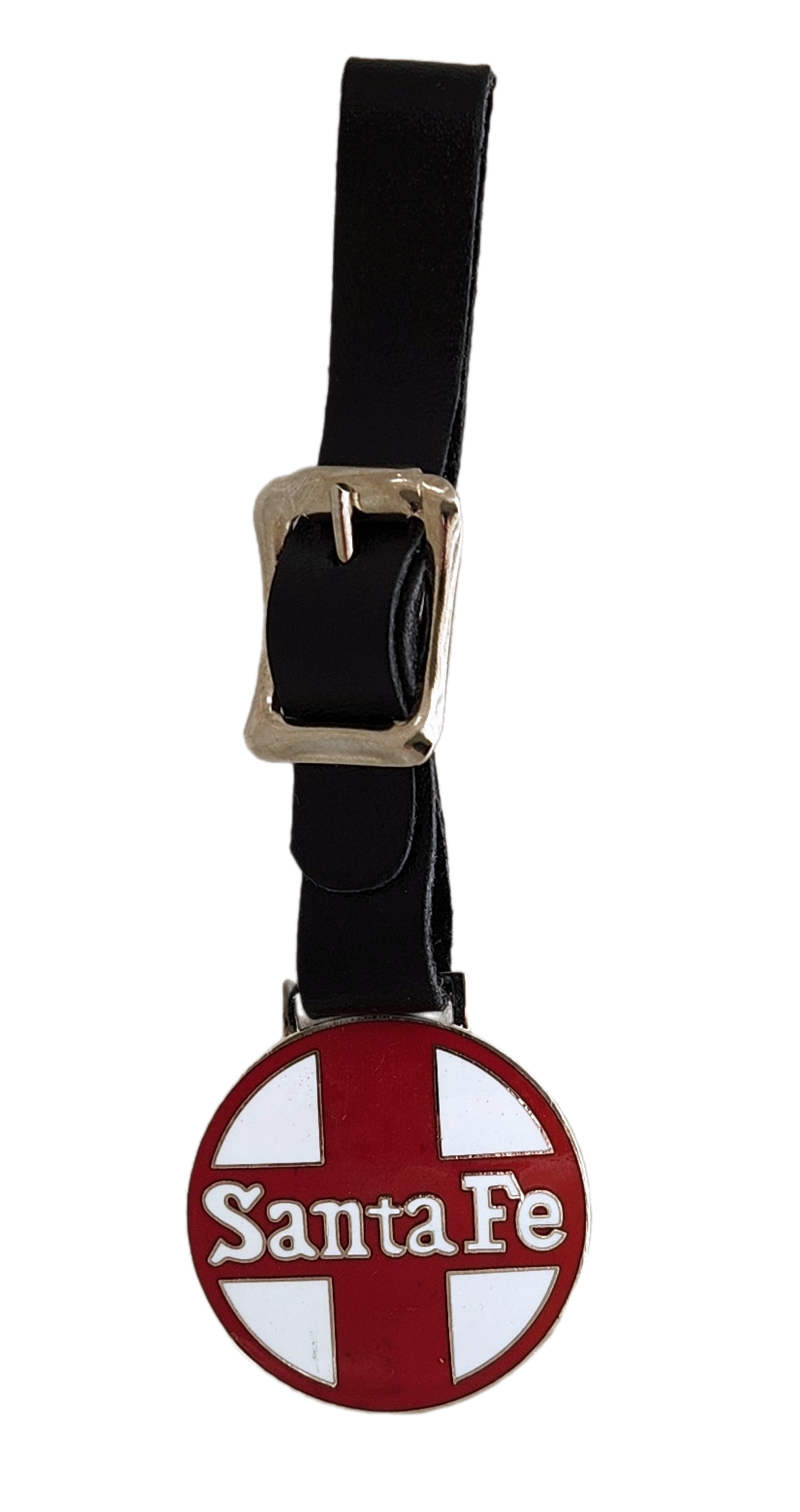 Railroad Pocket Watch Fob - Santa Fe (Red)