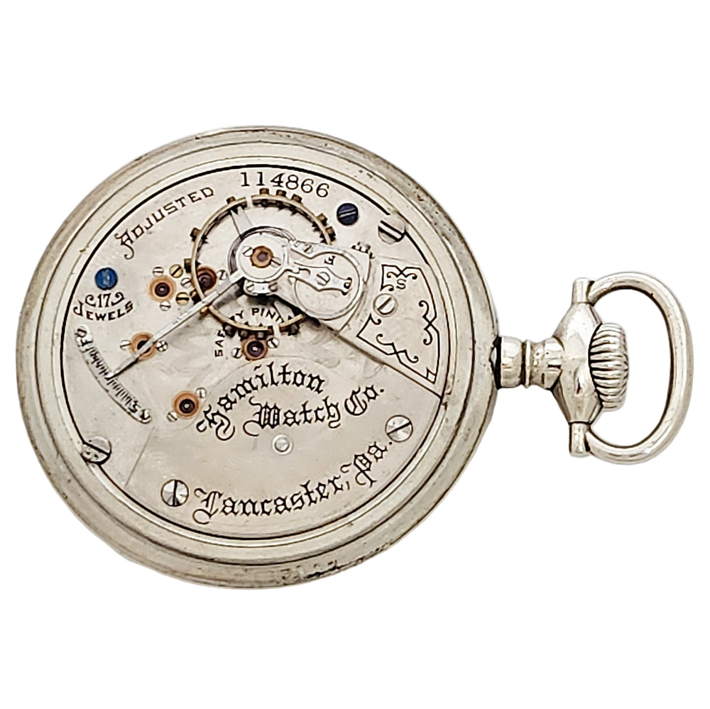 Antique early Hamilton 936 pocket watch with 17 jewels