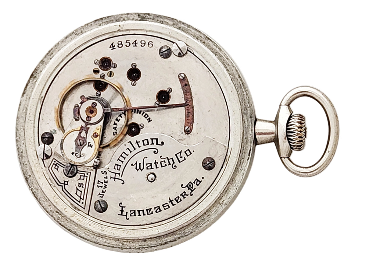 Antique Hamilton "Lee's Summit" Private Label Pocket Watch, 17 Jewels, Open Face, 18s, Circa 1906