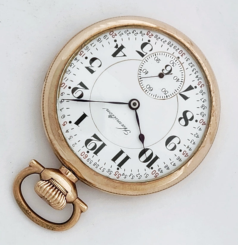 Antique Hamilton 992 Railroad Grade Pocket Watch, 21 Jewels, Gold Filled Case, Circa 1918