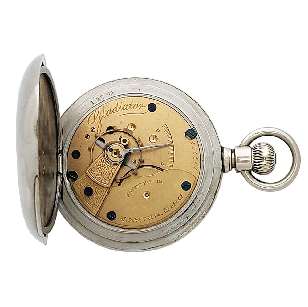 Antique Hampden Gladiator Pocket Watch circa 1892