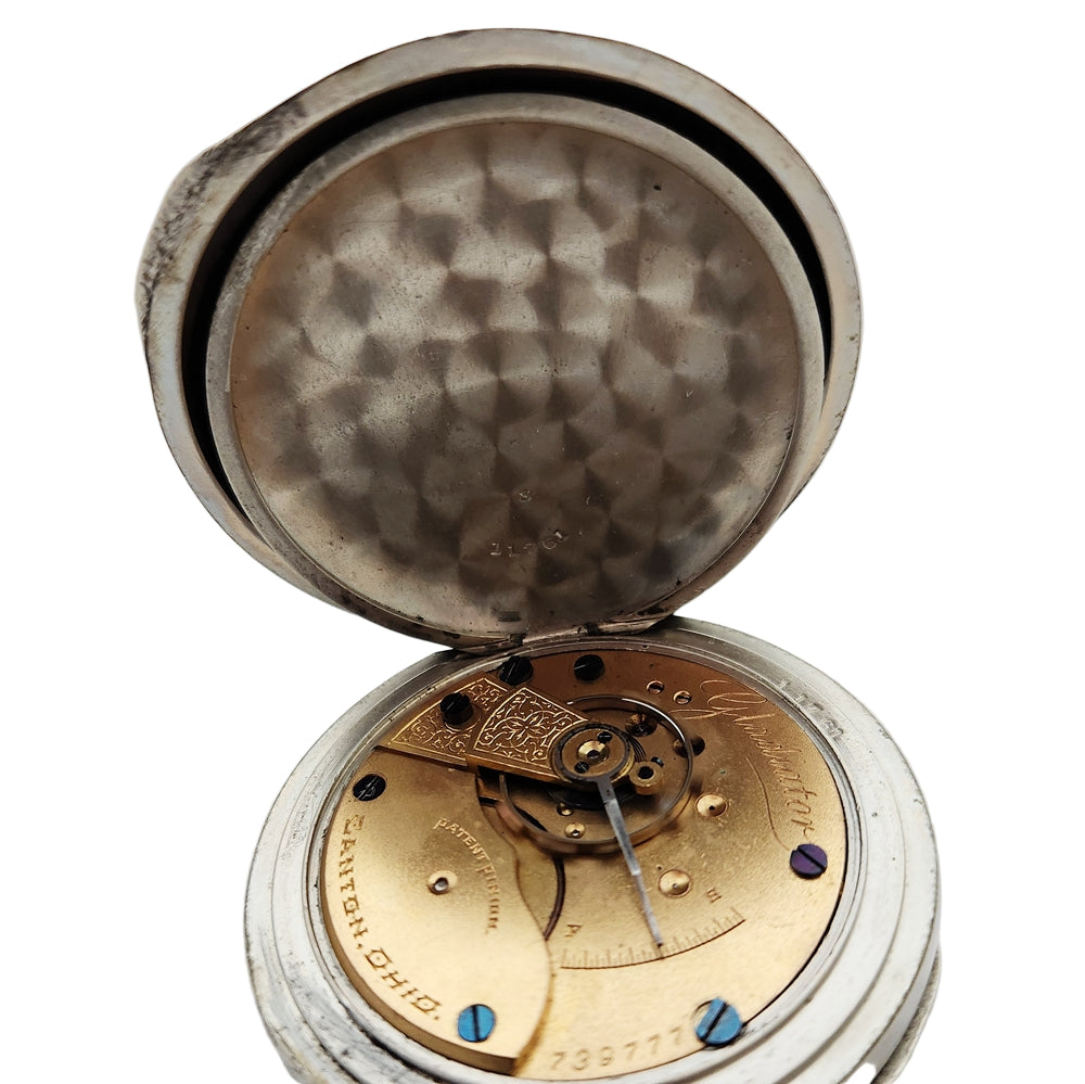 Antique Hampden Gladiator Pocket Watch circa 1892