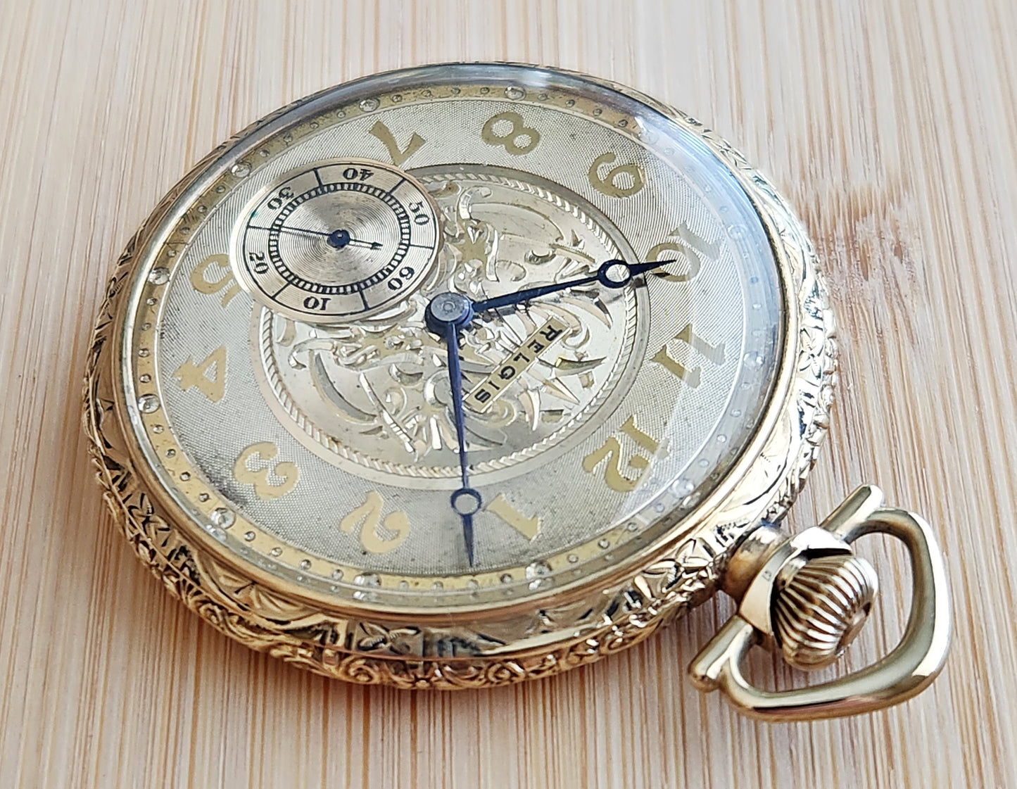 Antique Hampden-Ball Watch Co "Relgis - Cleveland, Ohio" Private Label Pocket Watch, 15 Jewels, Circa 1918, Running!