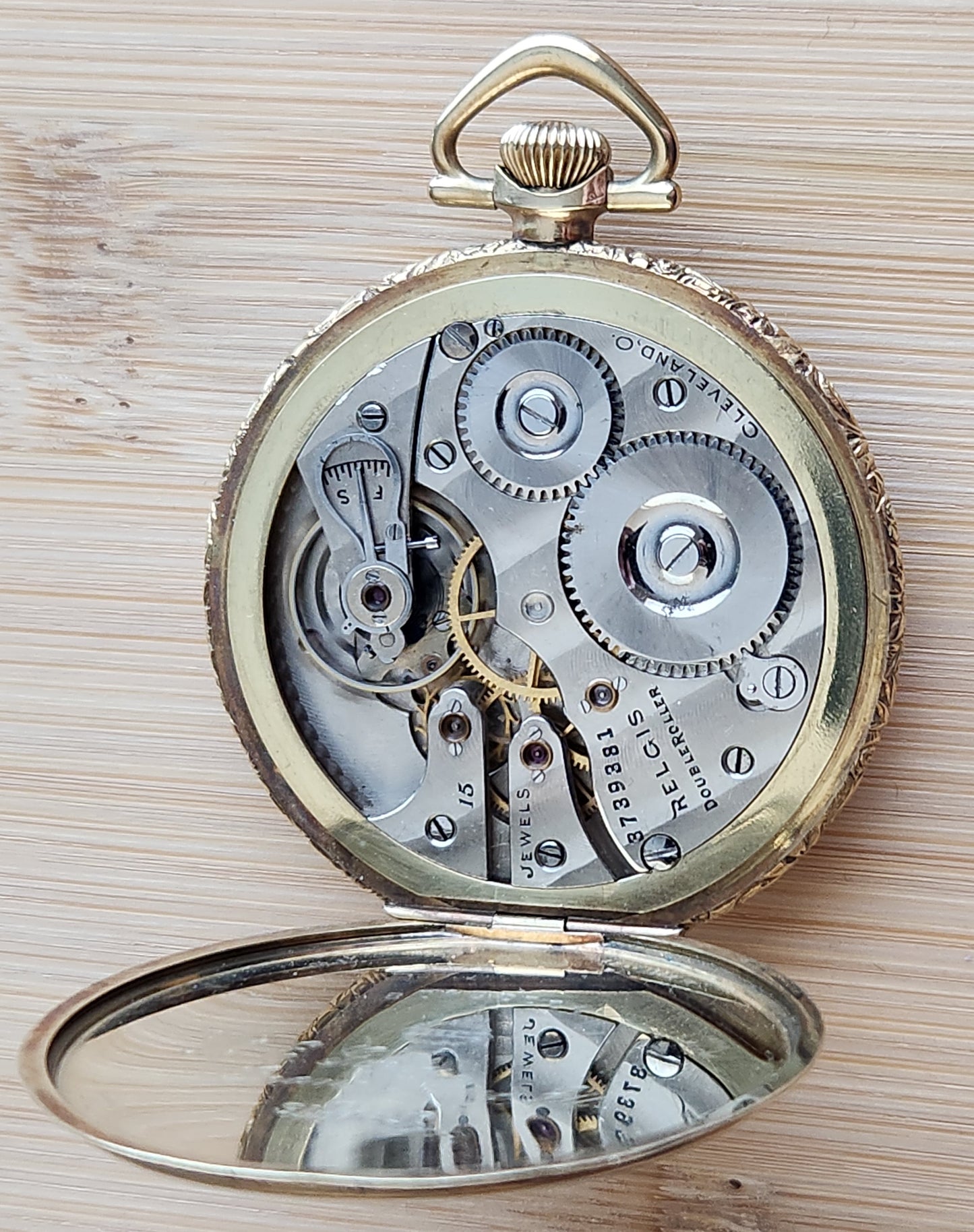 Antique Hampden-Ball Watch Co "Relgis - Cleveland, Ohio" Private Label Pocket Watch, 15 Jewels, Circa 1918, Running!
