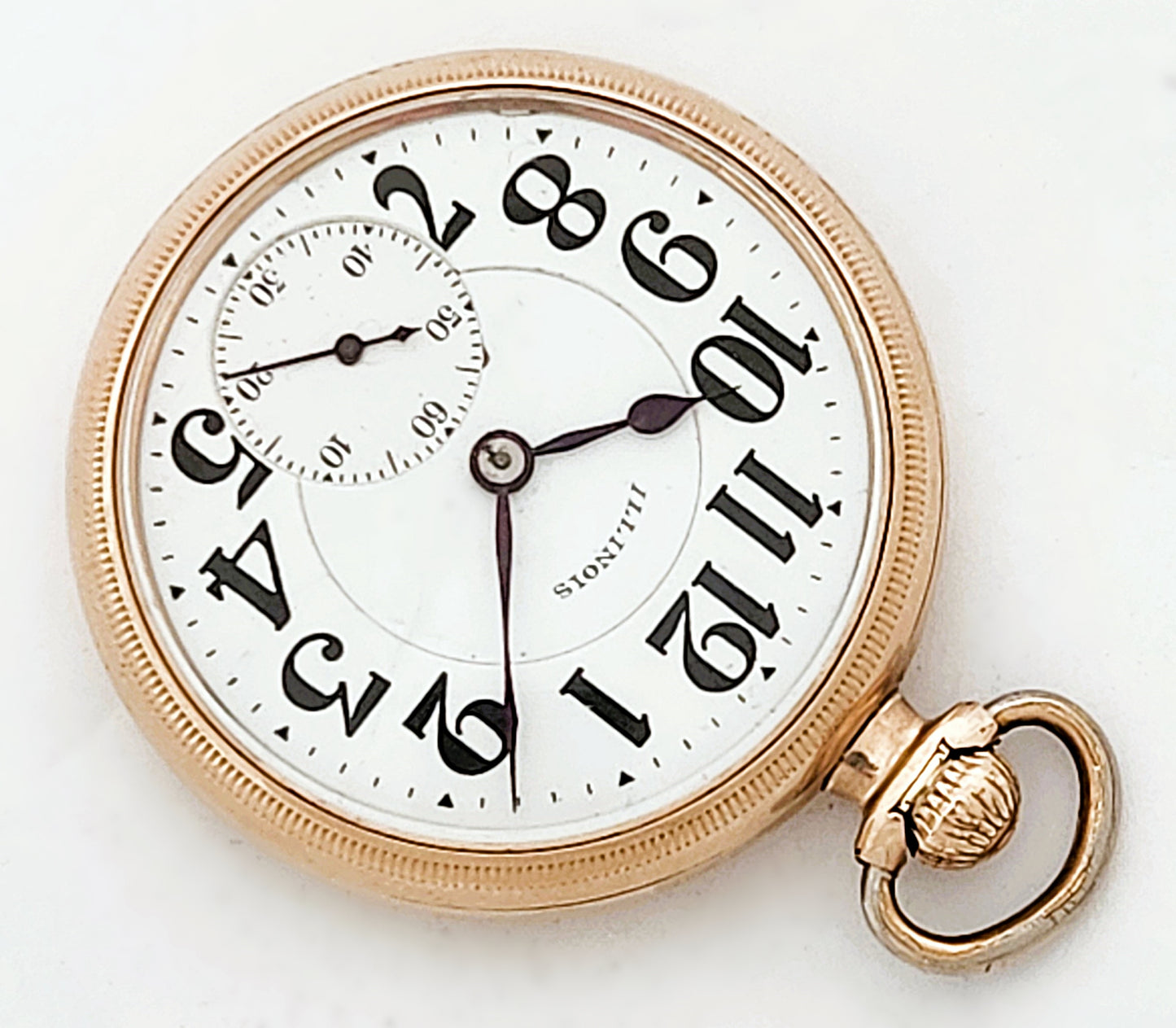 Antique Illinois "Sixty-Hour Bunn Special" Railroad Grade Pocket Watch, 21 Jewels, 60 hour, Circa 1926