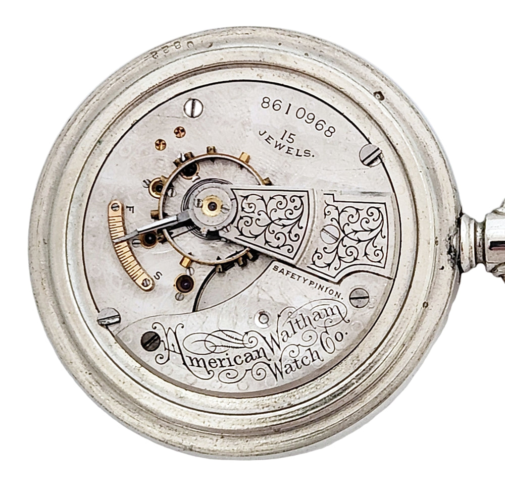 Antique Waltham Pocket Watch, 18s Model 1883, 15 jewels, Circa 1898