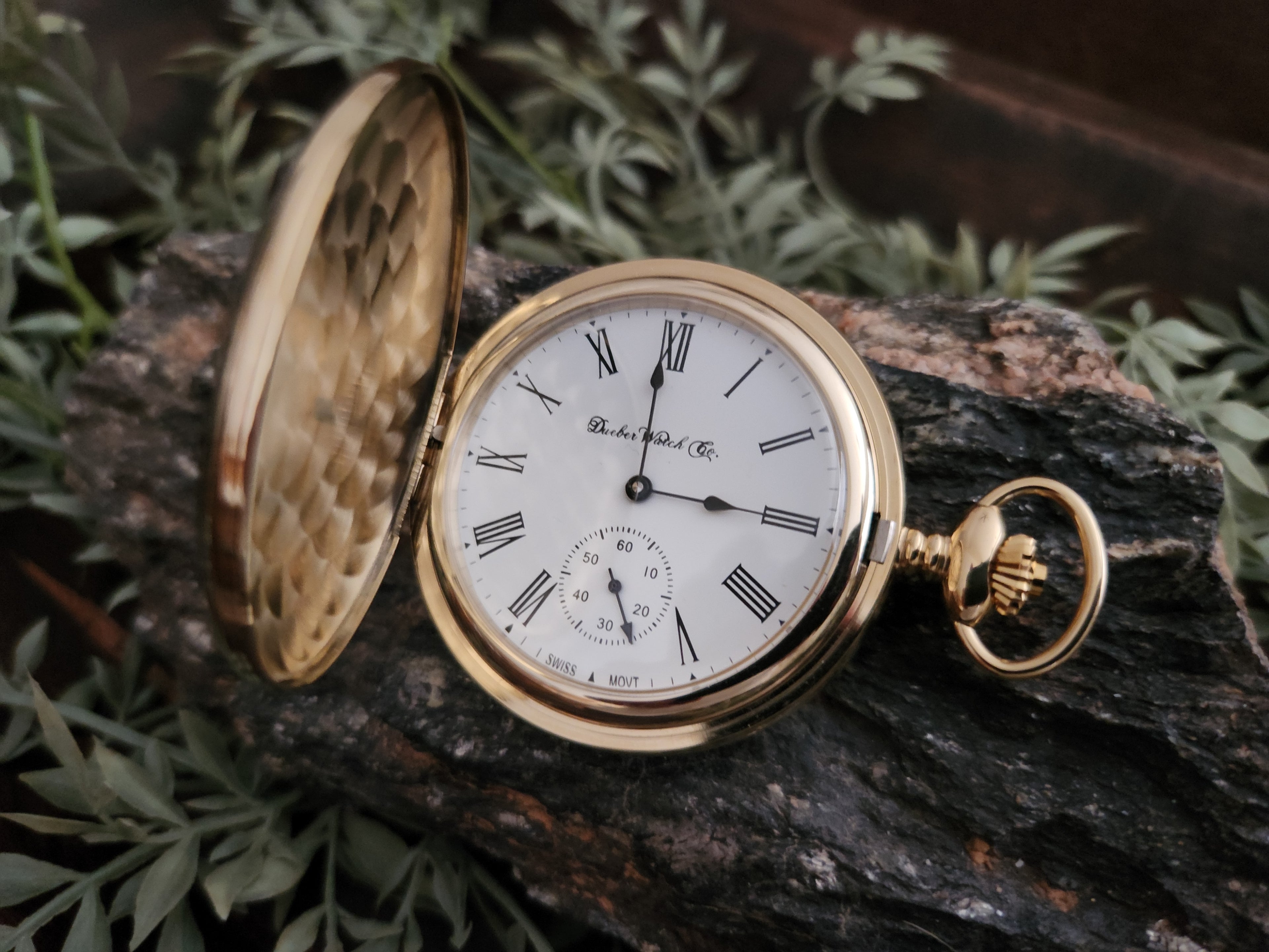 Homepage Dueber pocket watches banner.