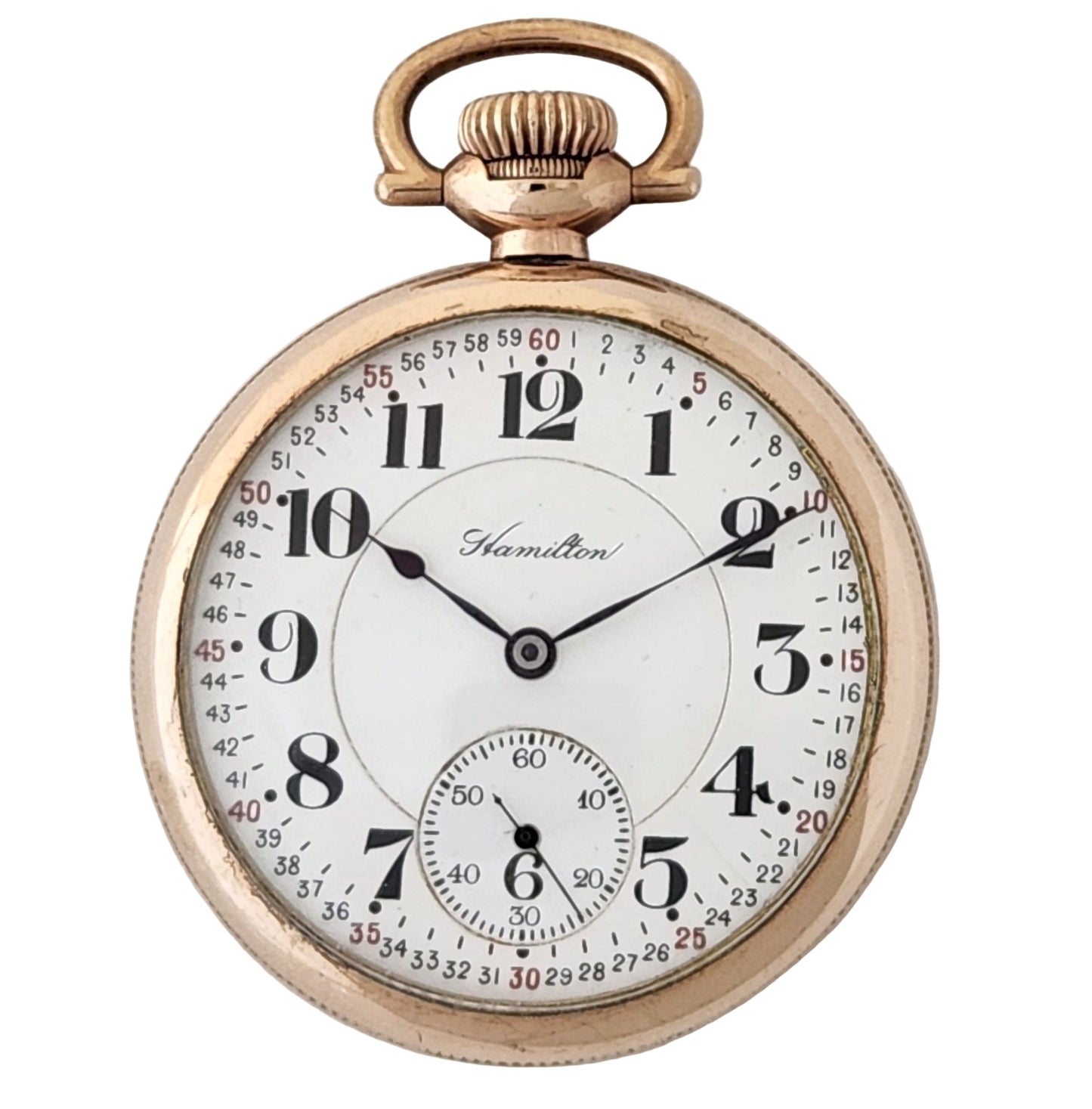 Antique Hamilton 992 Railroad Grade Pocket Watch, 21 Jewels, Gold Filled Case, Circa 1918