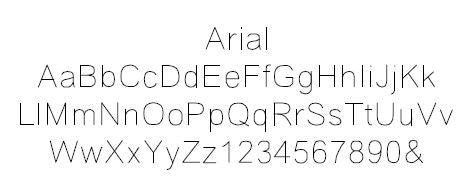 Arial Font