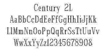 Century 2L Font