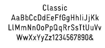 Classic Font