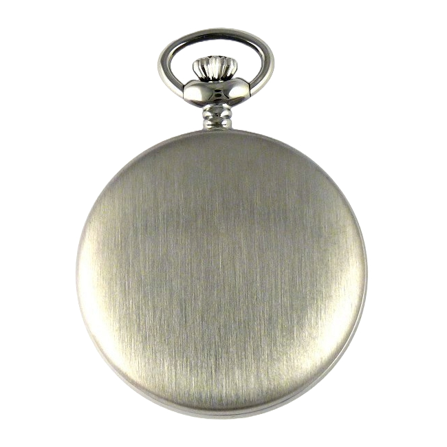 Dueber pocket watch, Swiss mechanical movement “Special Railway” 24 Hour Montgomery Dial, back view.