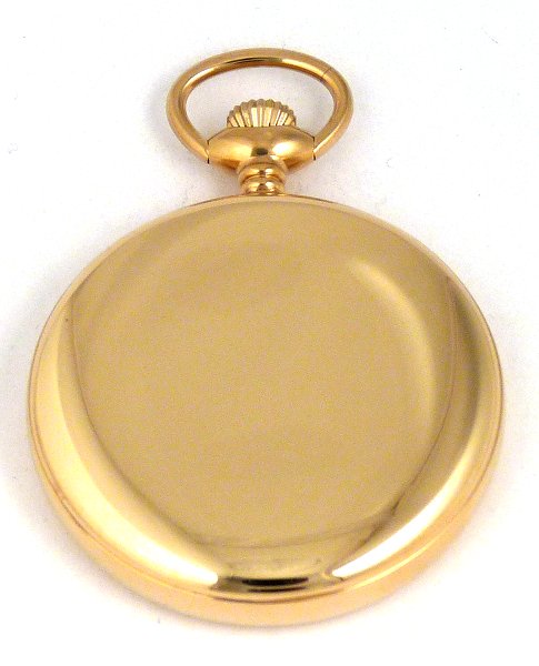 Dueber Model 7 Pocket Watch, Swiss Mechanical Movement, Large Arabic Numeral Dial, back