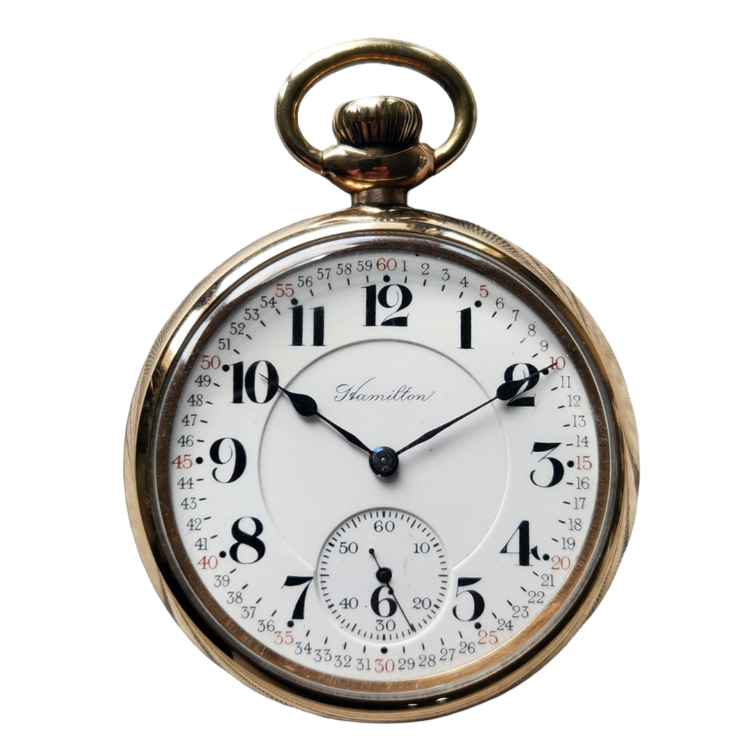 Antique Hamilton 992 Railroad watch with Montgomery Dial for sale
