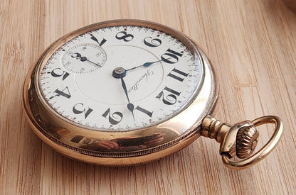 Antique Hamilton "936" Pocket Watch, 17 Jewels, Open Face, 18s, Circa 1913, Not Running!