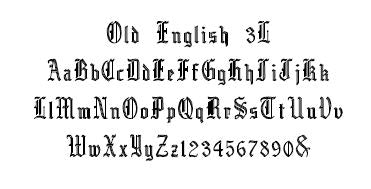 Old English 3L Font