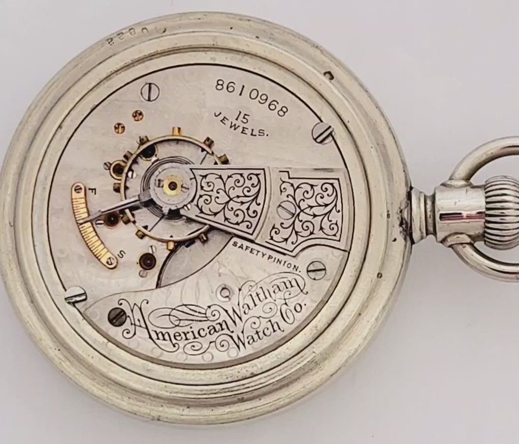 Antique Waltham Pocket Watch, 18s Model 1883, 15 jewels, Circa