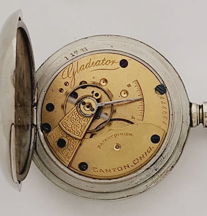 Antique Hampden Gladiator Pocket Watch circa 1892