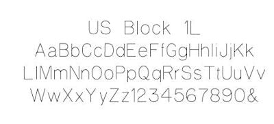 US Block Font