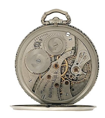 Antique Waltham Pocket Watch with scarce Secometer dial, 12s 17 jewels circa 1929