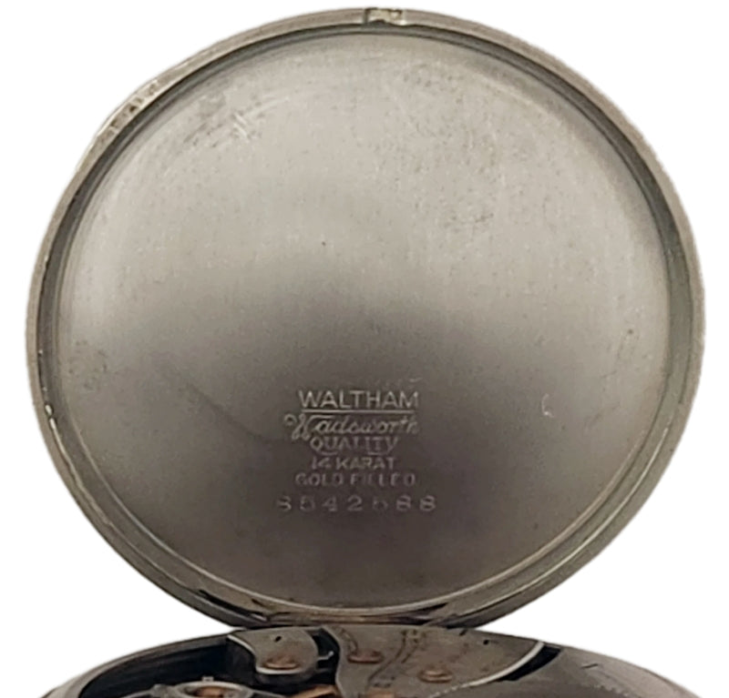 Antique Waltham Pocket Watch with scarce Secometer dial, 12s 17 jewels circa 1929