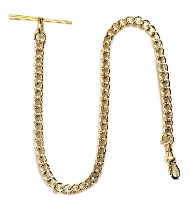 Dueber Watch Co Gold Plated Pocket Watch Chain