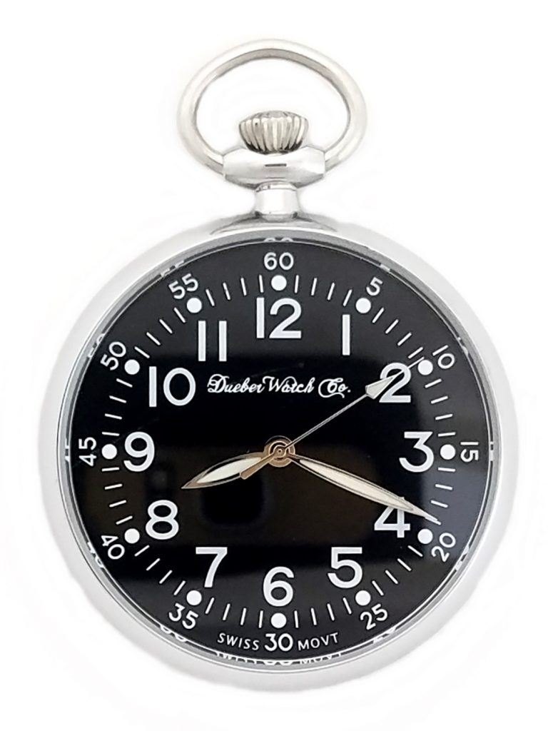 Dueber Military Style Pocket Watch