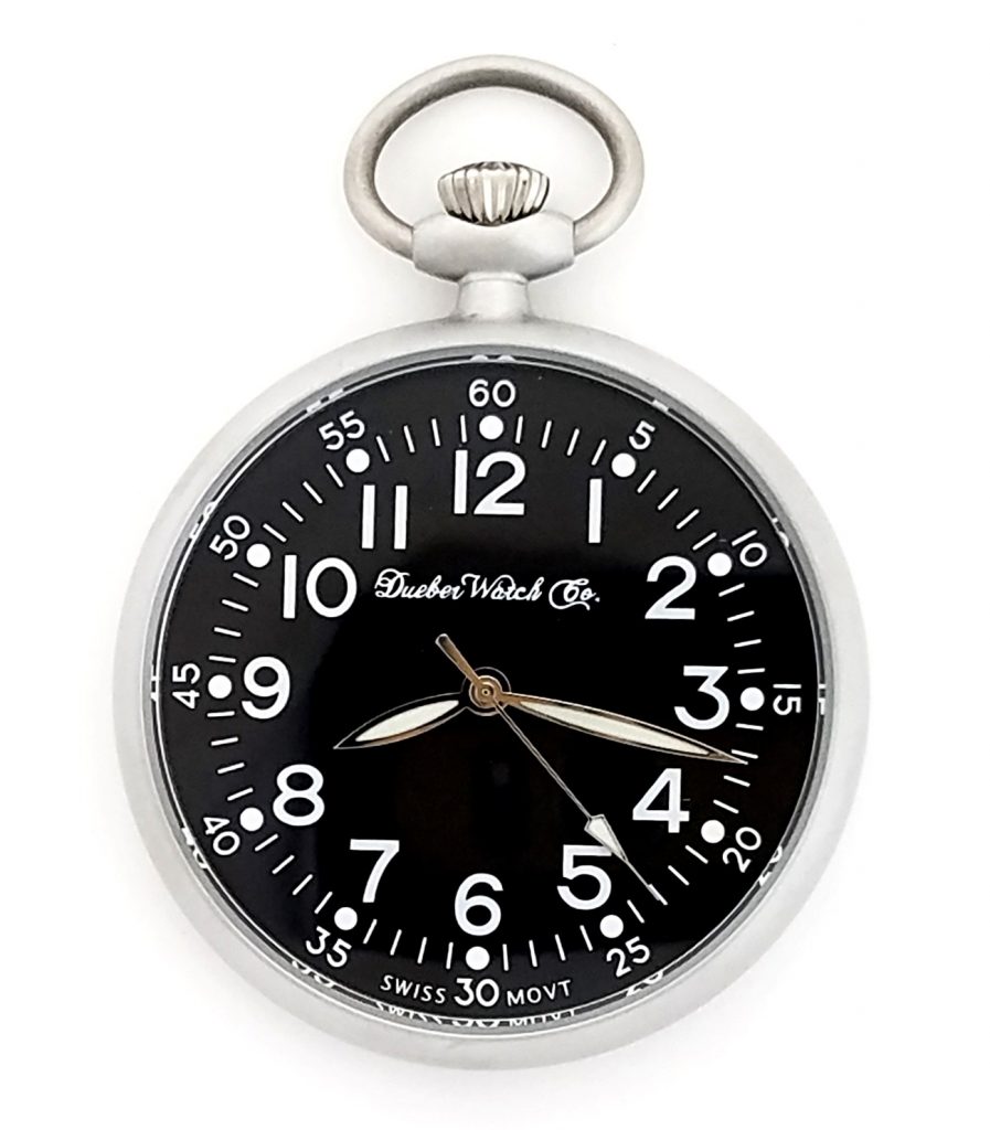 Dueber Military Style Pocket Watch